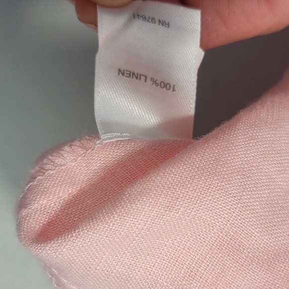 Love Linen J JILL Size XS Pink 100% Linen TANK DRESS Sleeveless Women’s - Picture 9 of 12